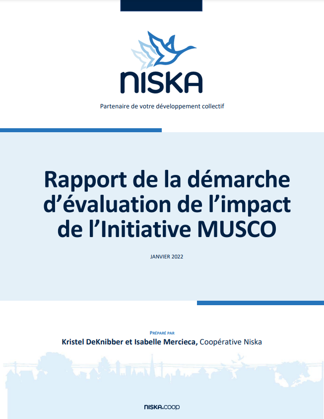 Page couverture du rapport d'impact de MUSCO